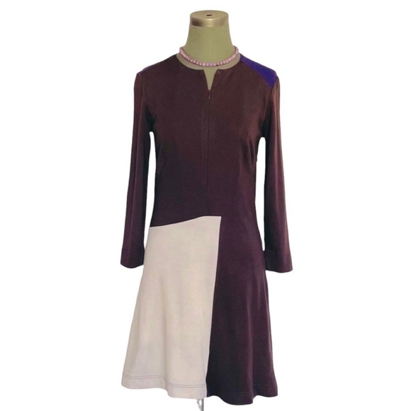 Women’s Dress Italian Designer D’Andrea Donna Zip Front Fit & Flare Midi Dress - Picture 4 of 16